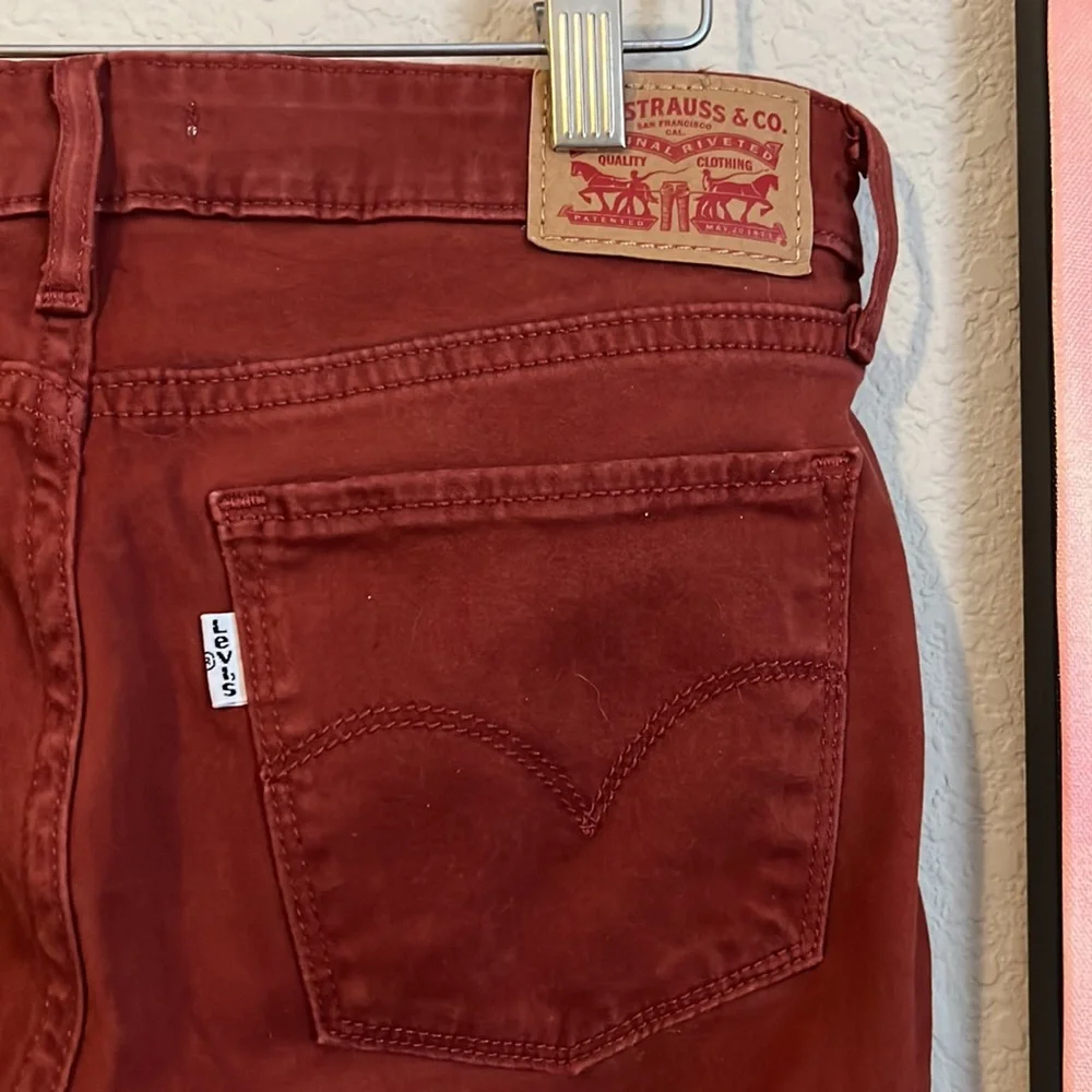 Levi’s Vintage White Tag- Burnt Orange Skinny Jeans - Picture 5 of 5
